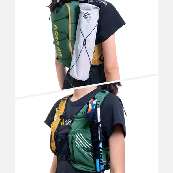 Mochila Trail Running Verde 10 litros AONIJIE - Imagen 2