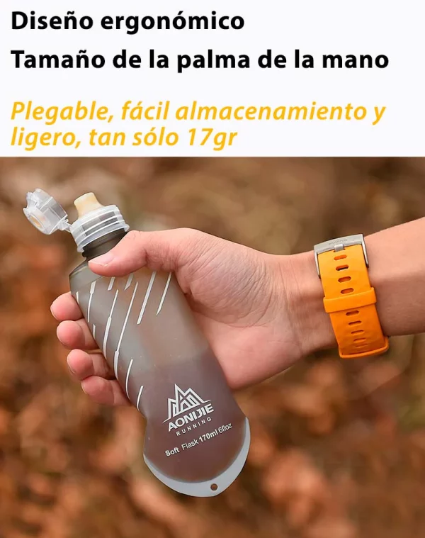 Botella Blanda (Soft Flask) para Geles Energéticos AONIJIE 170 ml - Imagen 3